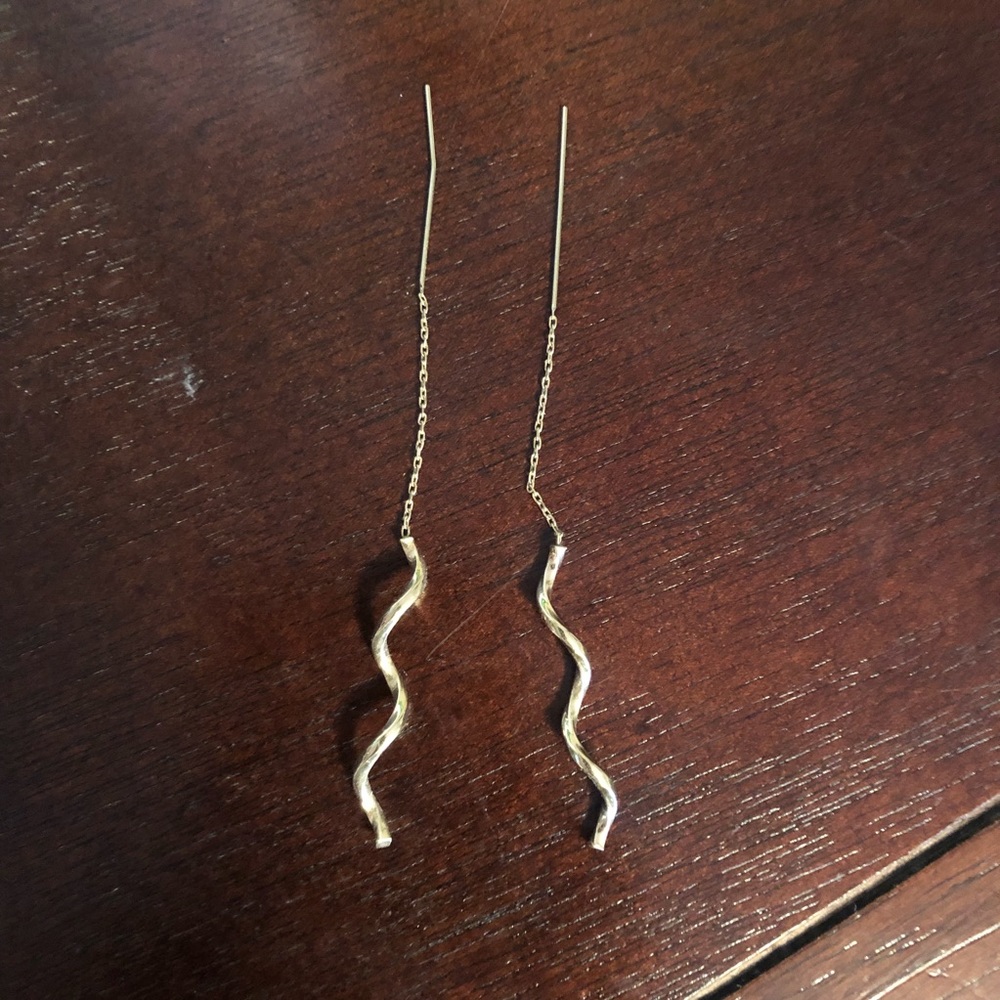 14K gold earrings